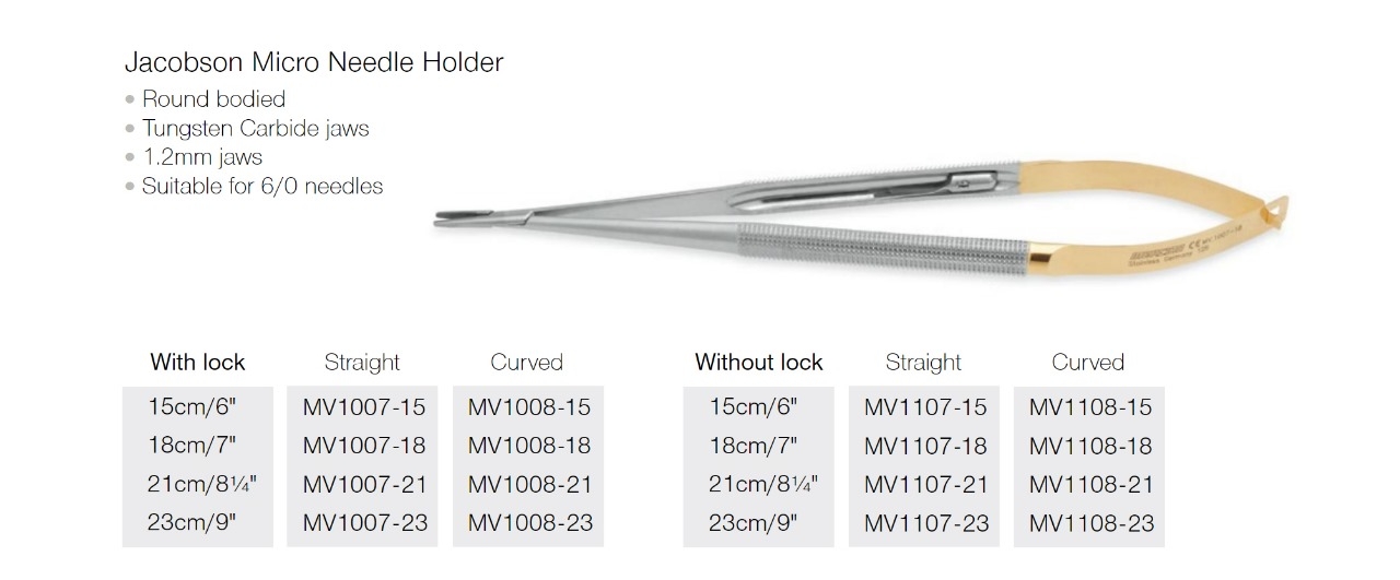 Jacobson Micro Needle Holder